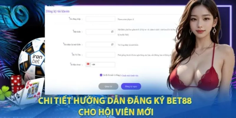 Đăng ký Bet88 thành công nhanh gọn qua 4 bước thực hiện