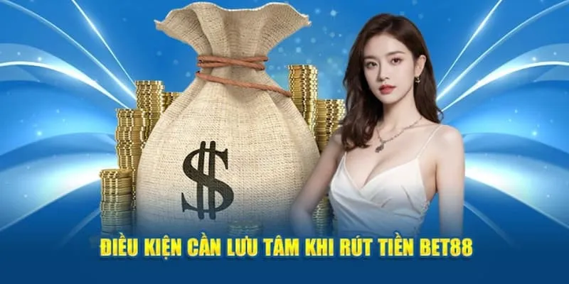Những điều kiện quan trọng khi giao dịch rút tiền BET88